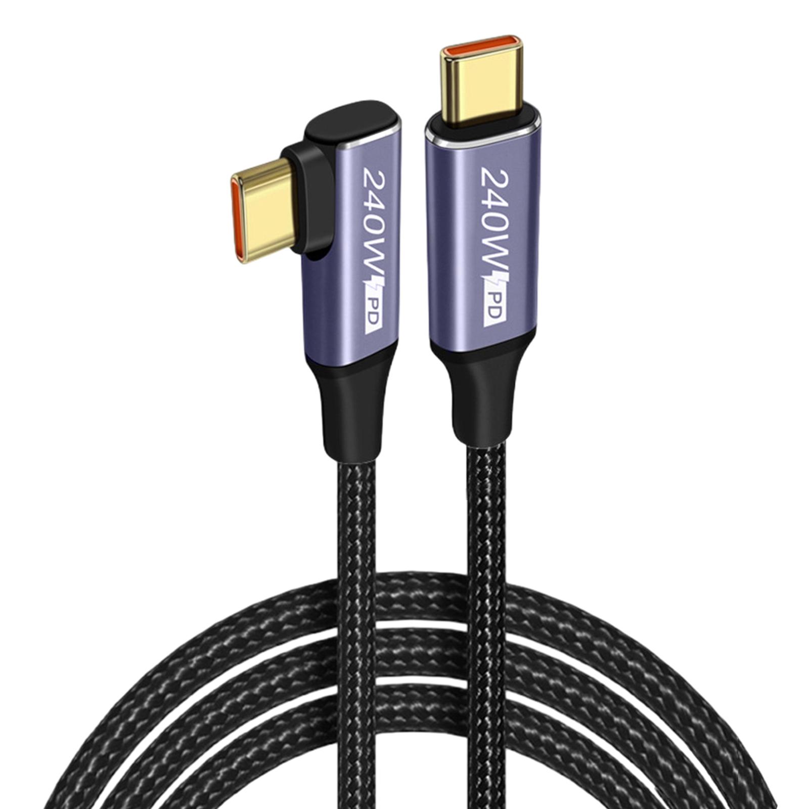 

USB Type-C to C Cable PD 240W Fast Charging Cable for Game Switches Laptop Notebook Phone Charger Cord 480Mbps 1