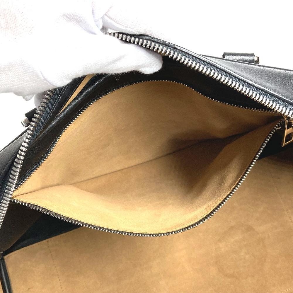 Loewe Amazona 44 Shoulder Bag Hand Bag Leather Black/White