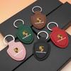 Leather Shield Car Keychain Keyring Men Women Gifts Pendant Buckle For Porsche 911 Pajun Cayenne Cayman Panamera Macan Taycan pdhv50