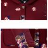 Women's Coat Down Cotton Jacket Autumn Winter Print Parkas Thick Plush Cotton Jacket Hooded Female Casual Warm Outerwears