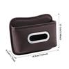 Car Tissue Box Leather Adhesive Vehicle Accessories Car Napkin Holder For Seat Back Armrest Console Sun Visor SUV Truck Home