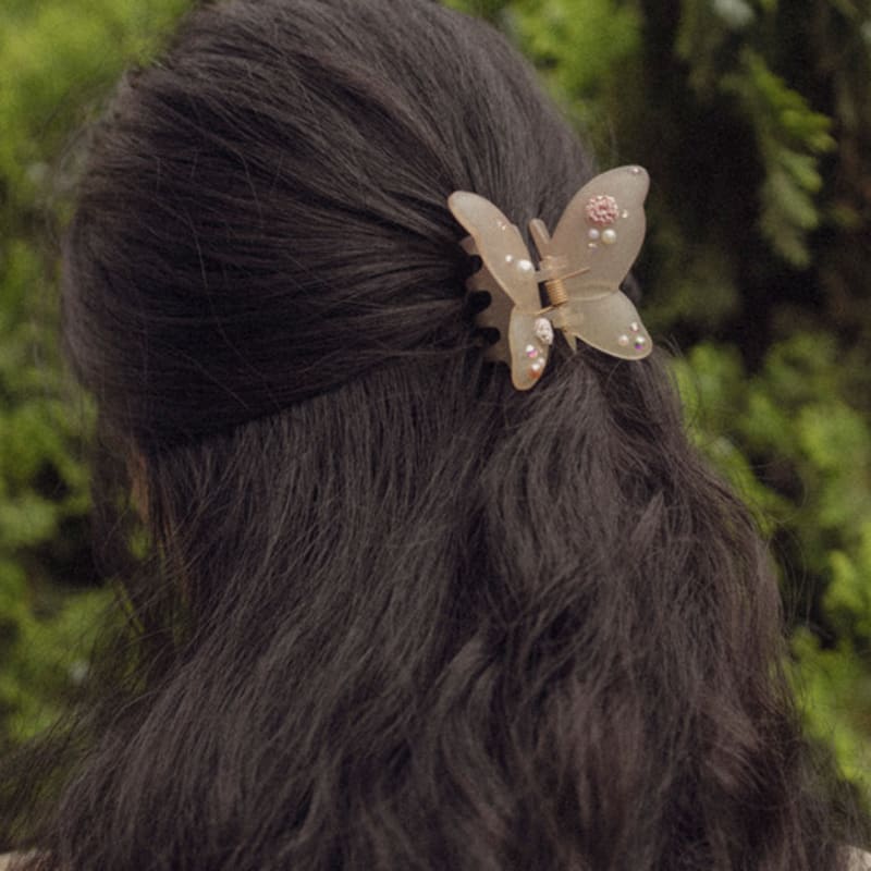 MERRYMOTIVE Pink scented butterfly hair claw