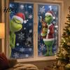 Snowflake Window Decals 2Pcs Christmas Sticker Decorations Winter Clings Reusable Electrostatic Ornaments Seasonal Glass Stickers with for