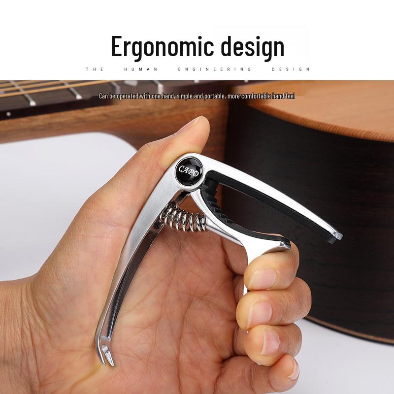Metal Guitar Capo & Tuner Clip for Acoustic/Electric Guitars & Ukuleles