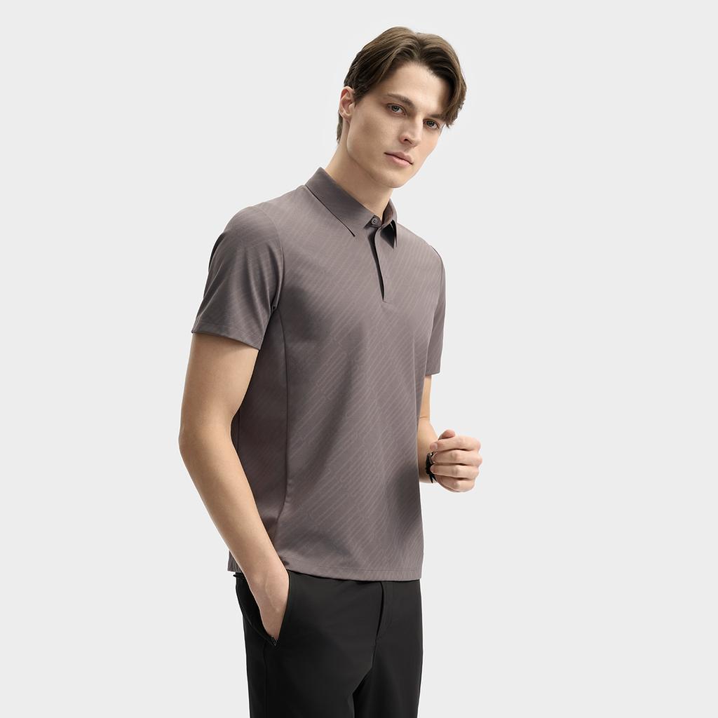 New FILA Polo Shirt Men's Dark Fuchsia F11M522116F-DP