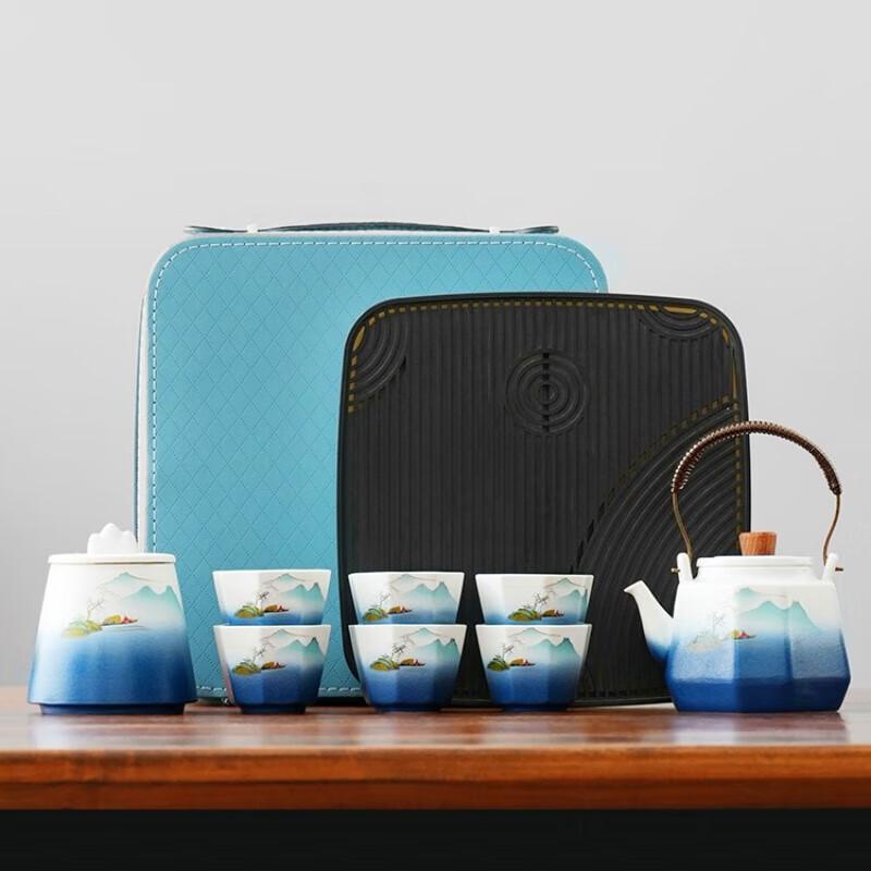 High-End Ceramic Tea Set Gift Box