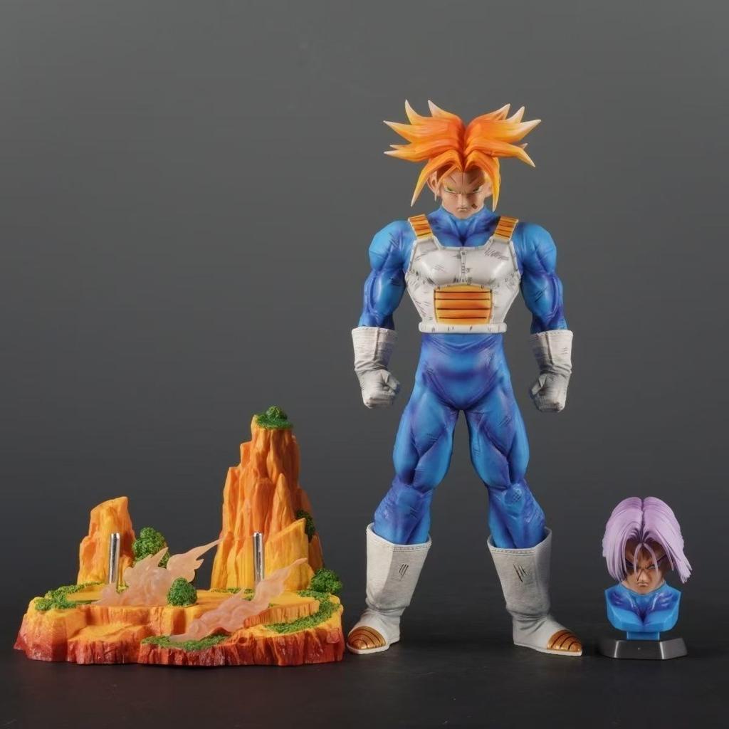 Anime Dragon Ball Z 28cm Trunks Figure Battle Dress Action Figures PVC Statue Model Collection Toys For Gifts