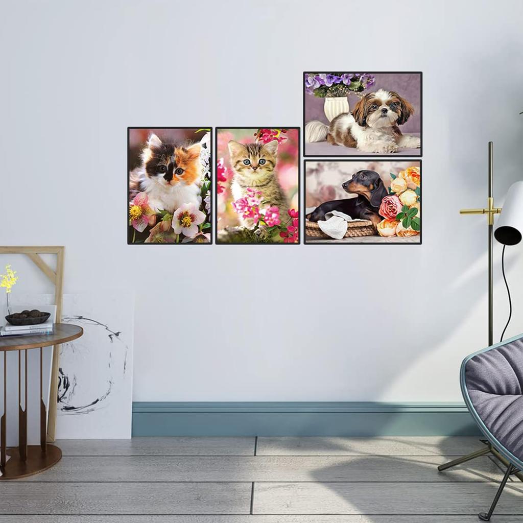 JISHSHAY Diamond Art Set of 30x40cm Diamond Art Kit for Diamond Art 5D Diamond Art Popular Bead Diamond Art Diamond Painting Diamond Art Dog and Bead