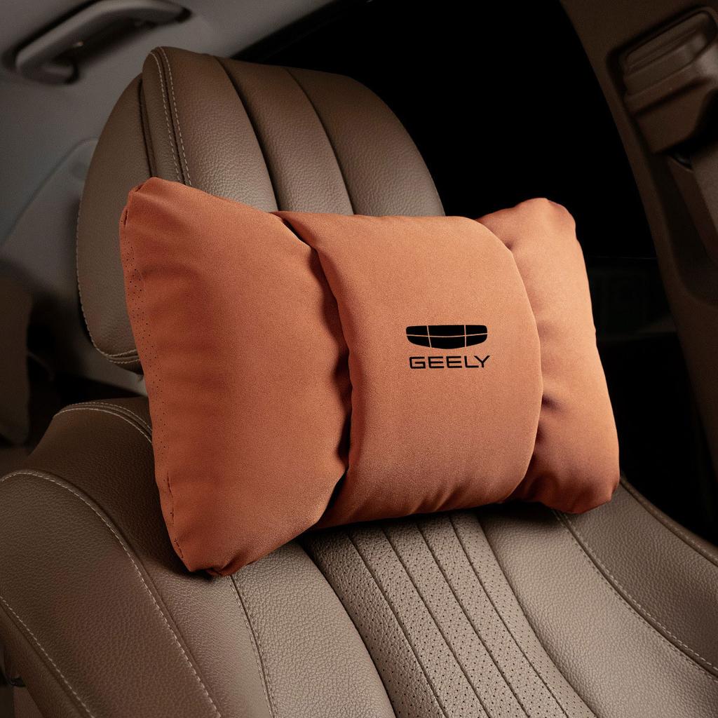 Car Neck Pillow Waist Pillow Car Headrest Neck Support Seat For Geely Coolray 2019-2020 Atlas Boyue NL3 Emgrand X7 EX7