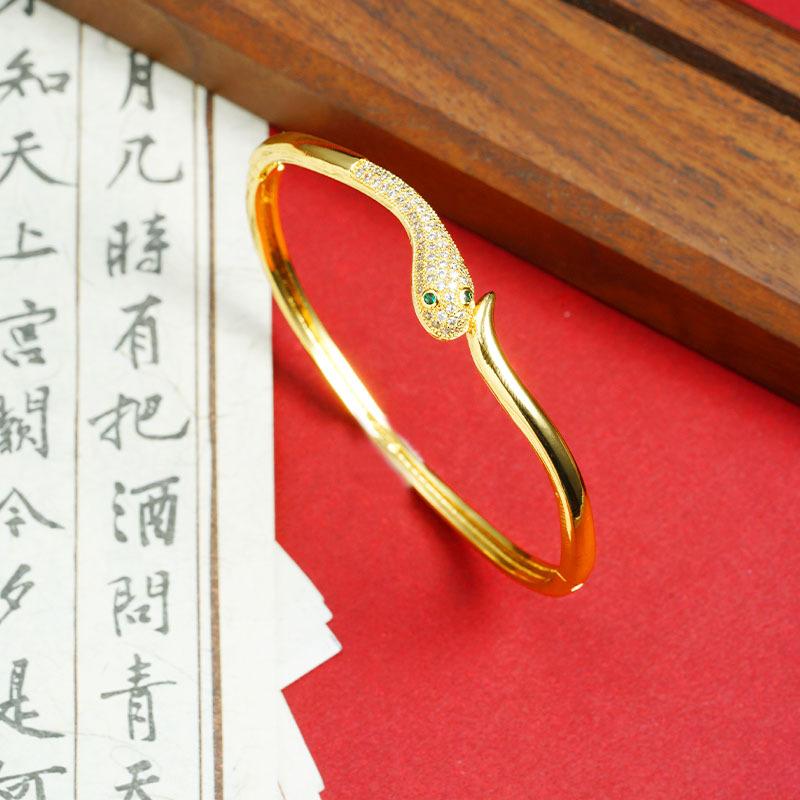 Bracelet Chinese Trend Light Luxury Style Snake-shaped Temperament Design Jewelry Bracelet