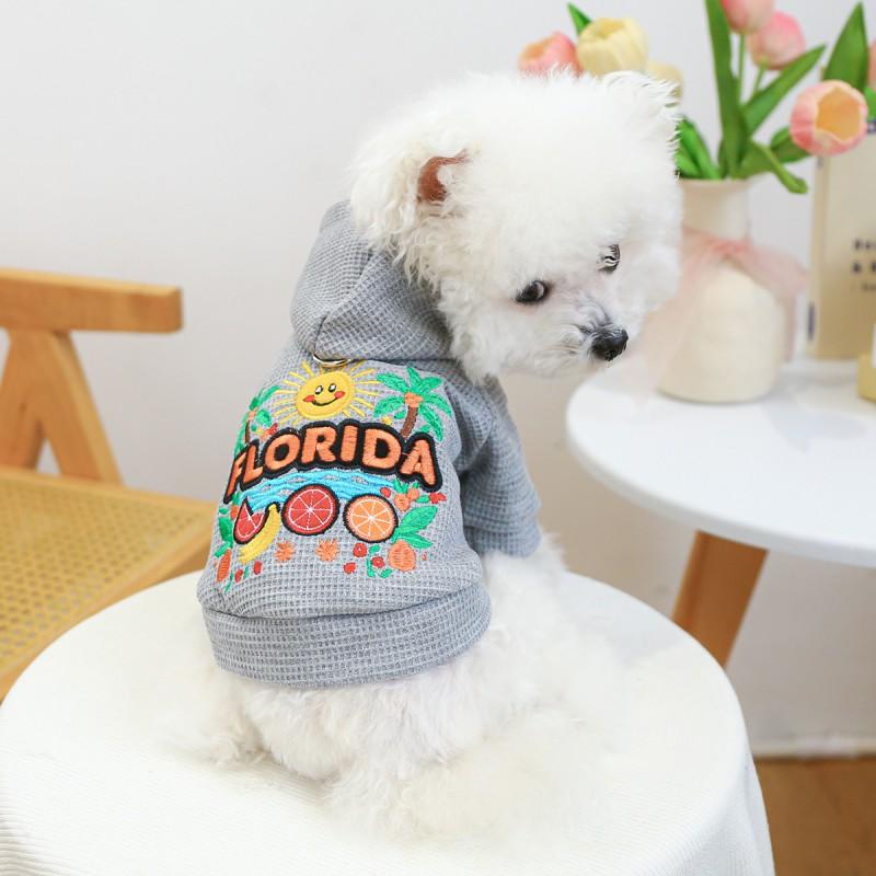 Pet Dog Hooded Sweater Small Breeds Warm Windproof Cotton Casual Outfit XS To XL