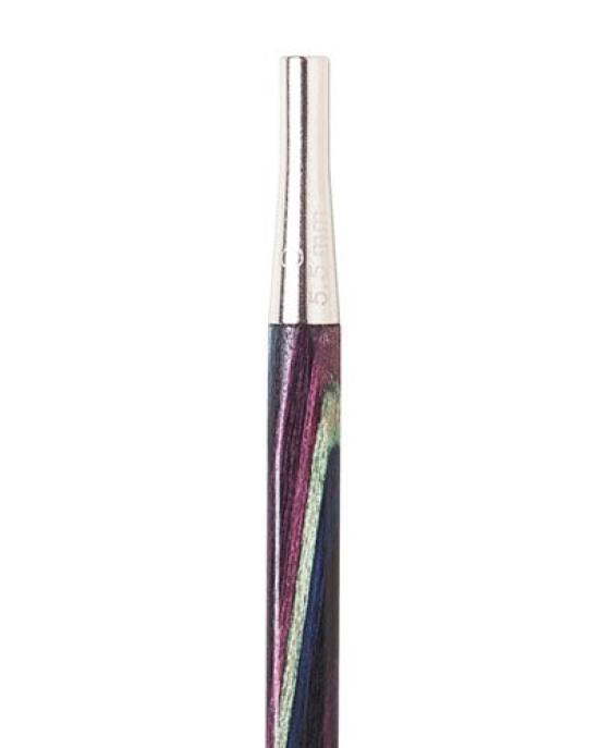 Knit Picks Options Foursquare Wood Interchangeable Needle Set US 4–11 (Ergonomic Square Tips, Laminated Birch, Cables Included)