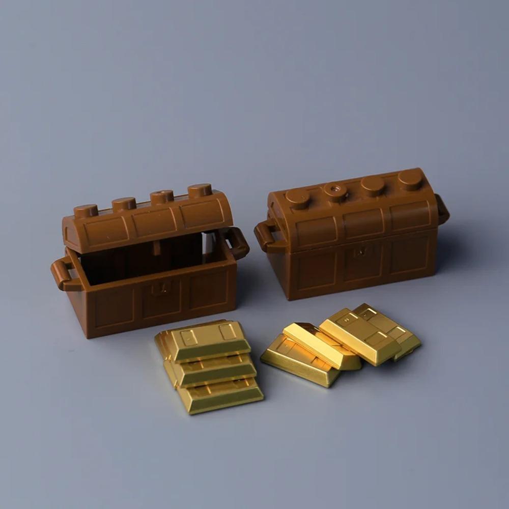 

MOC Банкоматы Драгоценная Золотая Яйцевидная Руда Бриллиант Строительные Блоки Драгоценная Ячейка Безопасности Деревянная Бочка Банковская Карта Кирпичики Игрушки