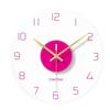 Transparent Tempered Glass Mute Wall Clock Fashion Home Furnishings Bedroom Study Decorate Birthday Christmas Gift Wall Clocks