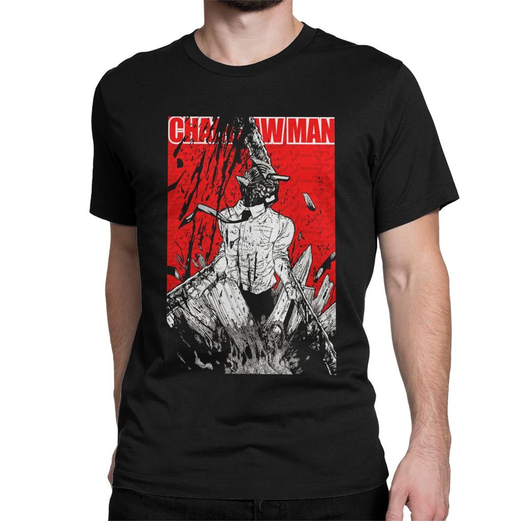Chainsaw Man Denji Manga Style Print T Shirt 2026 New Summer Unisex Oversized Streetwear Casual Short Sleeve Tee Tops