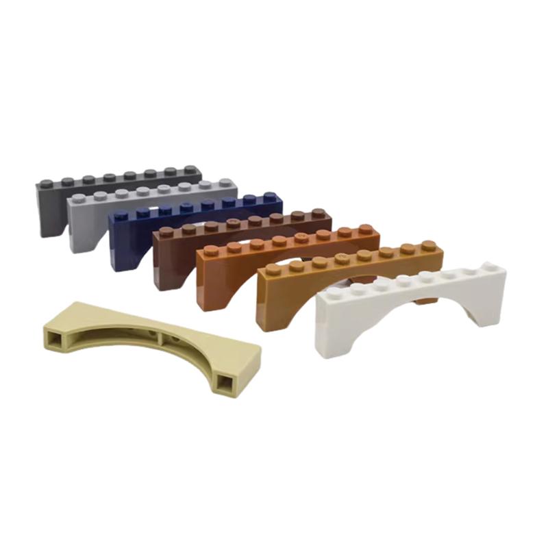 10PCSMOC Brick Arch 1x8x2 Building Blocks Compatible with 3308 16577 Assembly Particle Creative Children's Toys
