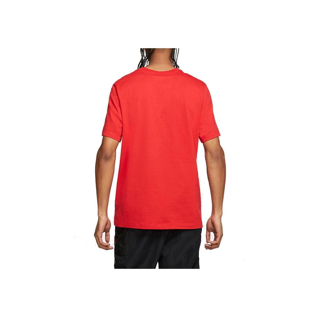 Jordan Flying Logo Print Basketball Sports Short Sleeve T-Shirt Men Tops Red CW0860-657