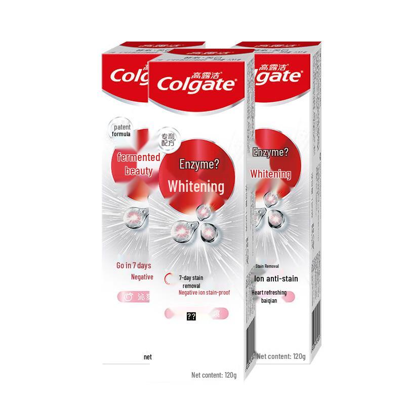 Colgate Whitening Toothpaste, Refreshing White Peach, 3-Pack