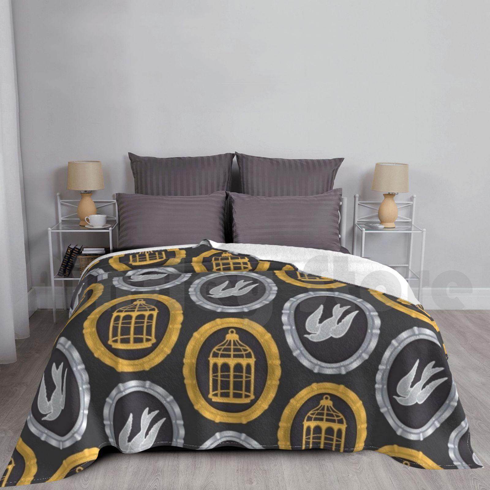 The Bird And The Cage Blanket Fashion Custom Bioshock Ininite The Bird Bird The Cage Cage Bioshock Rapture Size: 75*100cm, Weight: 230 GSM