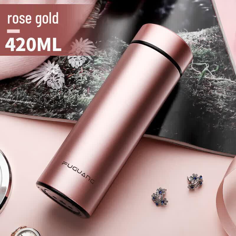 FUGUANG 420ml Portable High Borosilicate Glass Tea Cup