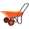 VEVOR Wheelbarrow Cart, 5 Cu. Ft. Load & 397 lbs Capacity, 2 Wheels Garden Dump Cart, Garden Wagon with Handle & 10" Wide Track Wheels