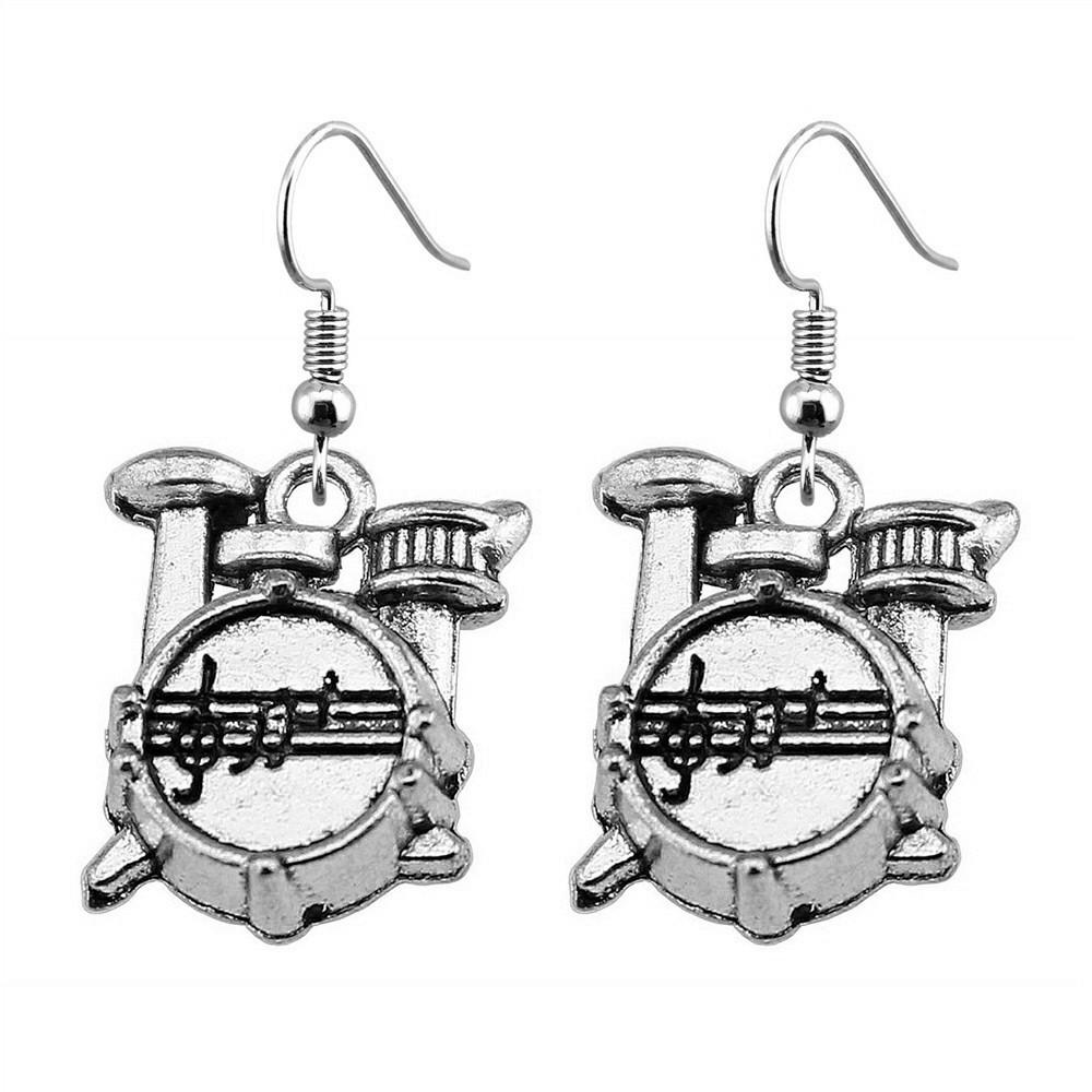 Electric Guitar Dangle Earrings Rock Music Themed Jewelry For Women