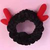 Fascia Lavatesta Peluche Carina Coreana con Corna Meng - Morbido Soffice Accessorio per Capelli di Natale