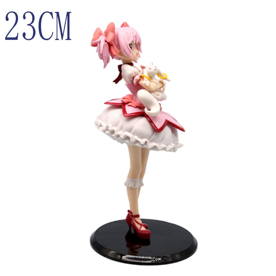 23cm Puella Magi Madoka Magica Aniem Figure Kaname Magic Girl Model Toy Gift Action Doll In Stock PVC Poseable Articulated Scale Detailed Movable