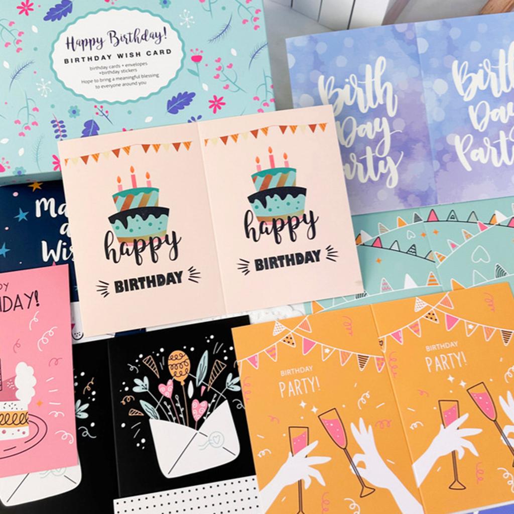 DIY Card Kit With Envelopes And Stickers Creative Foldable Greeting Cards For Kids Birthday Party Handmade Fun Activity Set