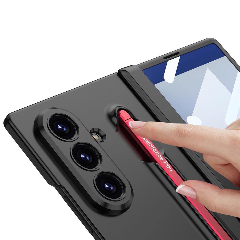 Suitable for Samsung Z Fold7 Mobile Phone Case Pen Slot Integrated with Stylus Ultra thin Shell Film Rotary Shaft Folding Protective Cover