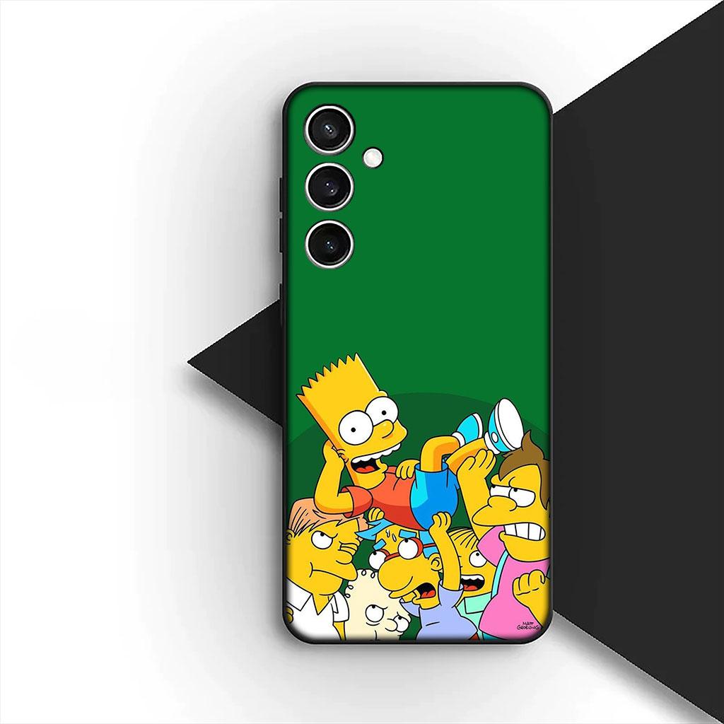 Barts Cartoon S-Simpsons Silicone Phone Cover for Xiaomi Poco C75 C65 C71 C85 X7 X6 M7 F7 F8 Ultra F6 Pro Soft Case