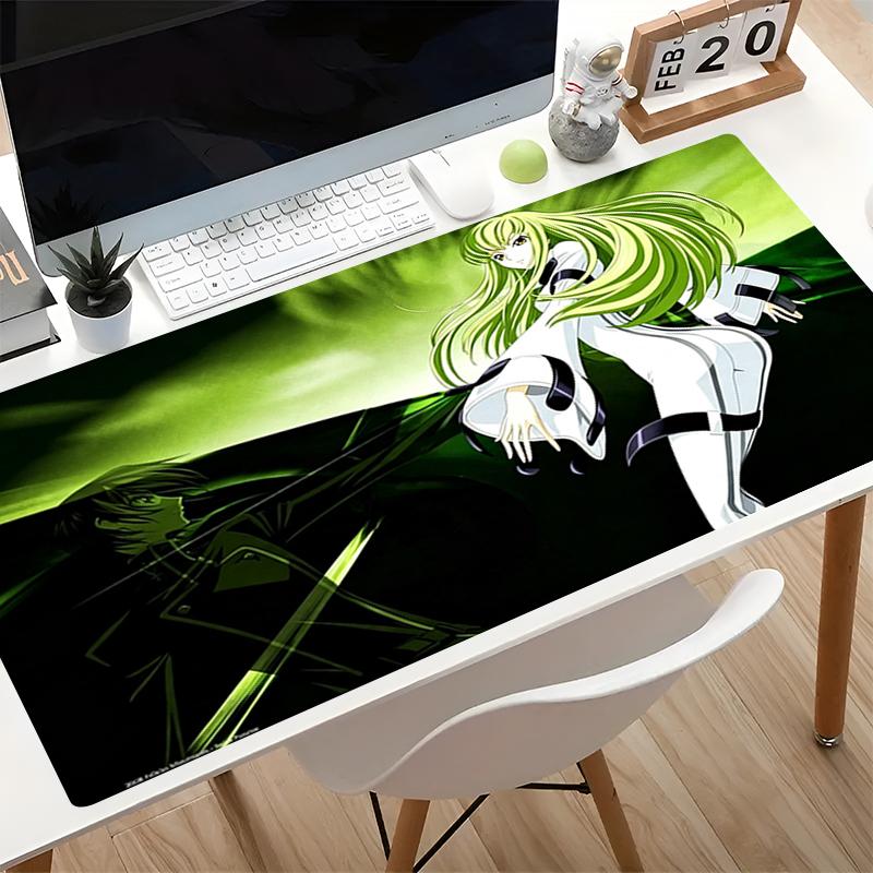 Anime podložka pod myš HD tisk Code Geass Kancelářský počítačový stůl Podložka Velká herní podložka pod klávesnici Protiskluzová herní podložka pod myš Dekorativní koberec