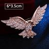 Eagle Rhinestone Alloy Brooch - Trendy Unisex Fashion Pin & Clothing Accessory