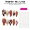 10Pcs Handmade Fake Nails With 3D Carved Petals Decor Almond Press On Nails Manicure Tool For Woman Detachable False Nails