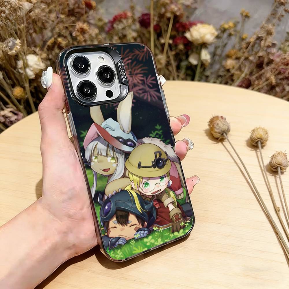 

Made in Abyss Phone Case For iPhone 17,16,15,14,13,12,11 Plus,Pro Max,XS,Colored Silver Plated Inside Cover iPhone13Pro
