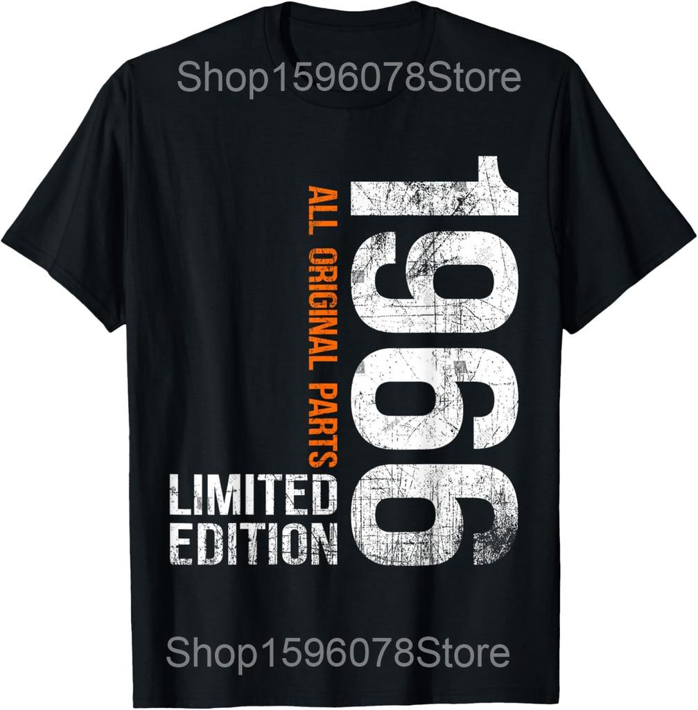 Vintage 1966 59th Birthday Gifts Men Women 59 Years Old T Shirts Pure Cotton Tee Shirt Short Sleeve Unisex Loose Clothing