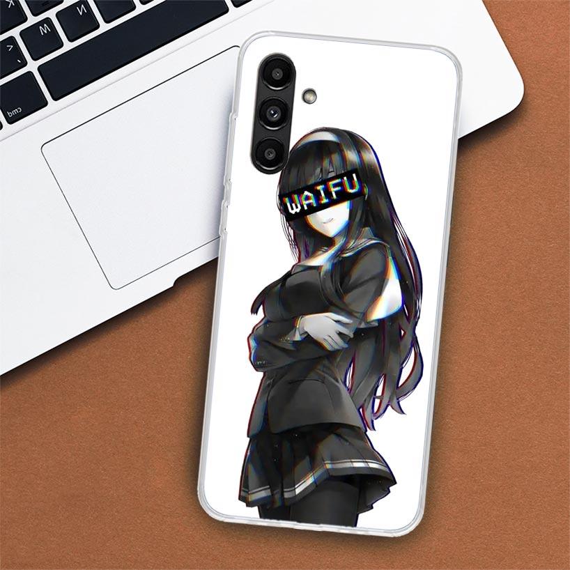 Sugoi Senpai Anime Waifu Sexy Girl Phone Case For Samsung Galaxy A51 A71 A50 A70 A40 A30 A20E A10 A41 A31 A21S A11 A01 A6 A8 + A