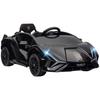 Auto Elettrica Giocattolo per Bambini 3-5 Anni Lamborghini 12V con Telecomando e Velocità 3-5km/h, Nera