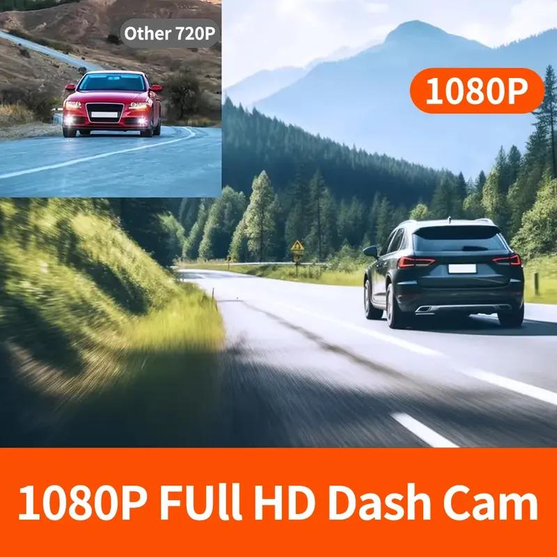 3.16" Triple Lens Dash Cam for Taxi & Commercial Vehicles - 3-Way Front/Interior/Rear Loop Recording