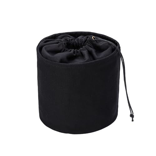 YONBEN Tall Purse Organizer Insert for Women s Canvas Round Handbag Organizer Storage, Handbag Purse Organizer Round Cosmetic Pouch Bag Bucket Makeup