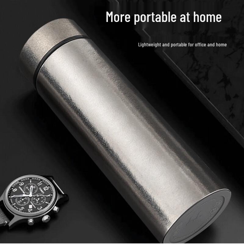 FUBOLAI Pure Titanium Insulated Portable Tea Cup 500ml