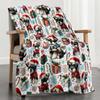 Adorable Puppy & Gifts Design Soft Microfiber Throw Blanket – Cozy for Bed, Sofa, Camping, Picnic & Winter Warmth Decor