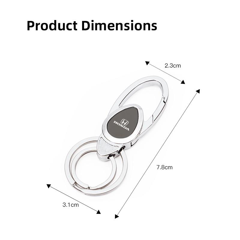 Car Keychain Key Ring Auto Logo Key Holder Accessories For Honda CRV Civic FIT Accord Jazz Stepwgn Prelude Insight Odyssey Pilot XI6