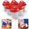Premium Nonstick Silicone Egg Steamer Cups Six Pack For Perfect Poached Eggs