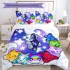 3 pezzi Anime A-AphmauS (3) Set Copriletto Design - Biancheria da Letto Stampata HD con 1 Copripiumino e 2 Federe - Perfetto per Arredare Casa e Dormitorio