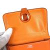 HERMES Serie Dogon logo Bifold card holder/pass case with key chain Card Case