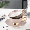 Coffee Cup Couple European Style Small Luxury Phnom Penh Teacup Flower Teacup Creative Cup and Saucer Small Exquisite 250ML