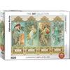 (EG60000824) - Puzzle 1000 Pièces Eurographics - Alphonse Mucha - Les Quatre Saisons