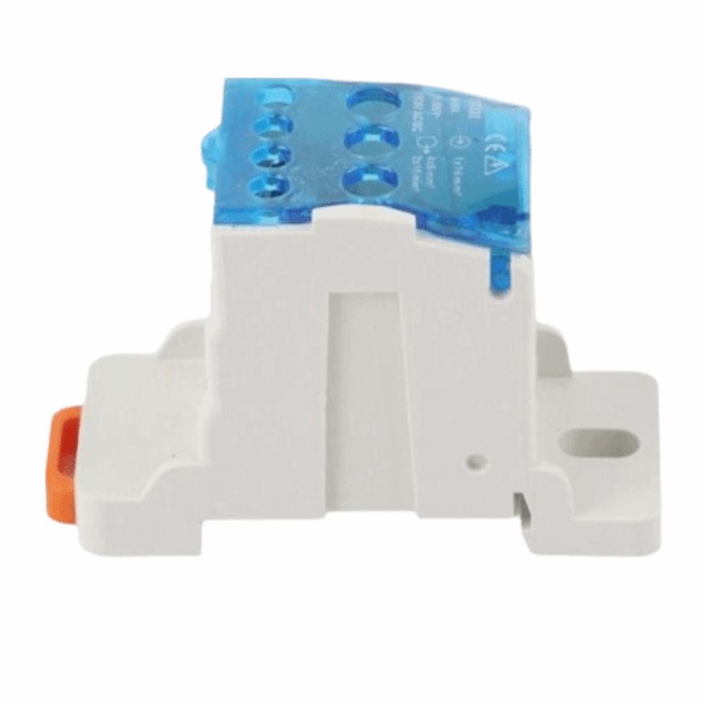 80A DIN Rail Terminal Block With Cover Power Junction Box  Computer Room Cabinet