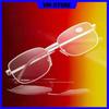 Anti Blue Light Glasses square Cermin Mata Silau Computer Eyeglasses for Women Men Fashion Metal Frame Specs
